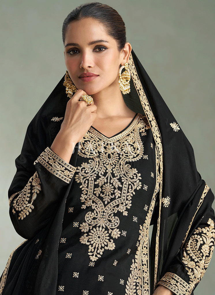 Buy Black Palazzo Suit For Women