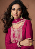 Buy Magenta Pink Palazzo Suit In USA