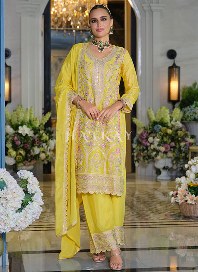 Yellow Palazzo Suit
