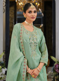 Buy Sea Green Palazzo Suit In USA