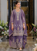 Buy Traditional Purple Palazzo Suit In UK