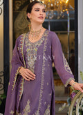 Purple palazzo suit for wedding occasions
