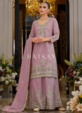 Buy Traditional Light Pink Palazzo Suit In USA