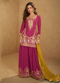 Magenta Palazzo Suit 