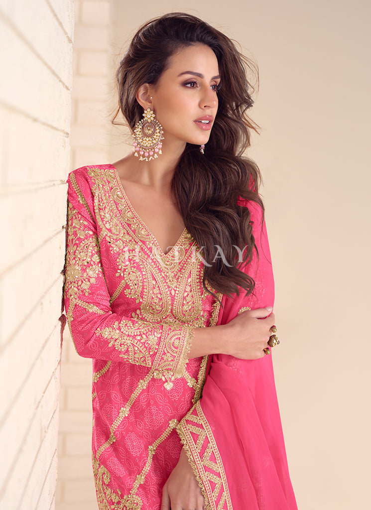 Shop Pink Palazzo Suits for Women In USA