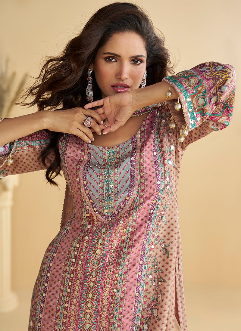 Buy Pink Plazzo Suit In UK