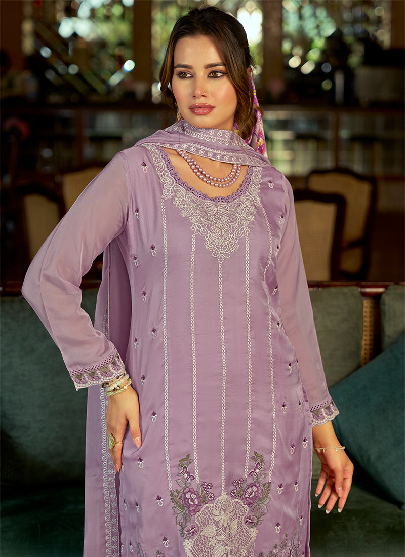Buy Lavender Pant Suit In USA