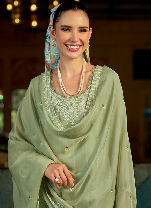 Shop Sage Green Pant Suit In Canada
