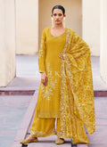 Yellow Pant Style Salwar Suit