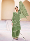 Green Pant Style Salwar Suit