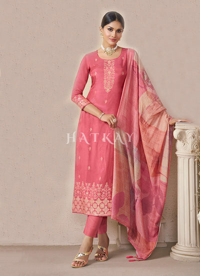 Pink Pant Style Salwar Suit