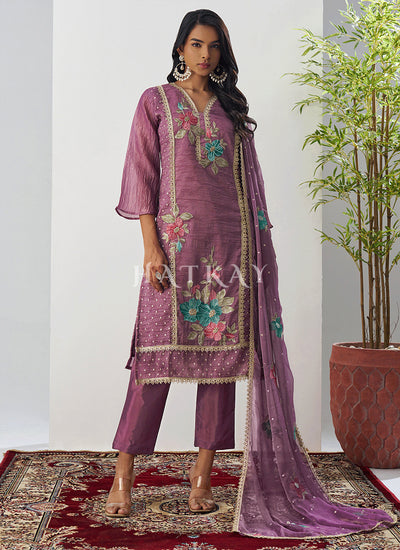 Purple Pant Style Suit