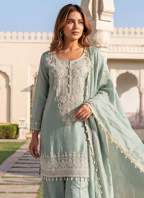 Shop Mint Green Pant Suit Online
