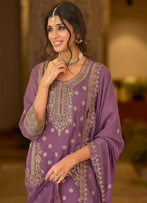 Shop Purple Pant Suit Online