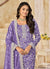 Elegant Purple Pant Style Salwar Suit In Canada