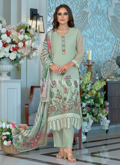 Mint Green Pant Suit