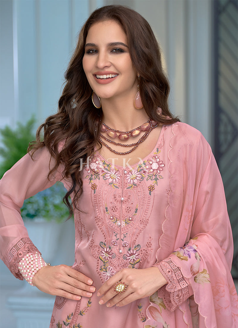 Pink Festival Wear Suit