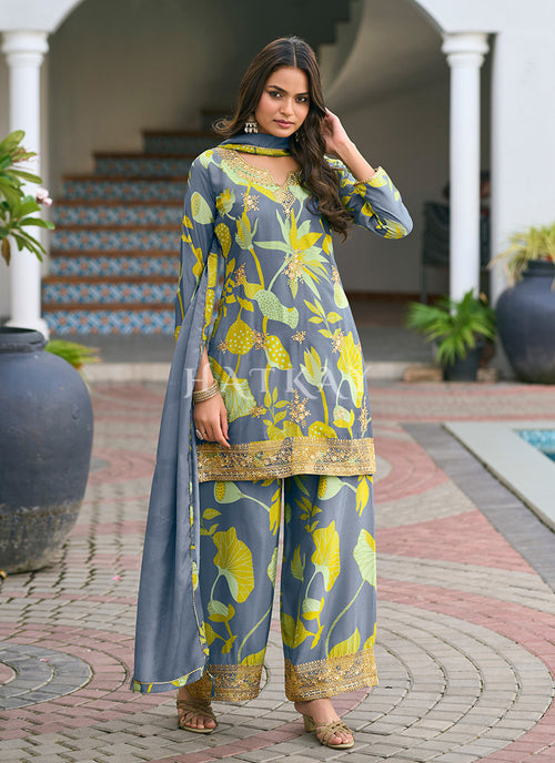 Blue Pant Style Suit