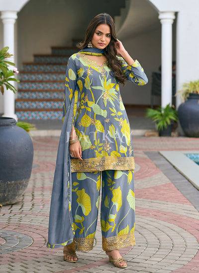 Blue Pant Style Suit