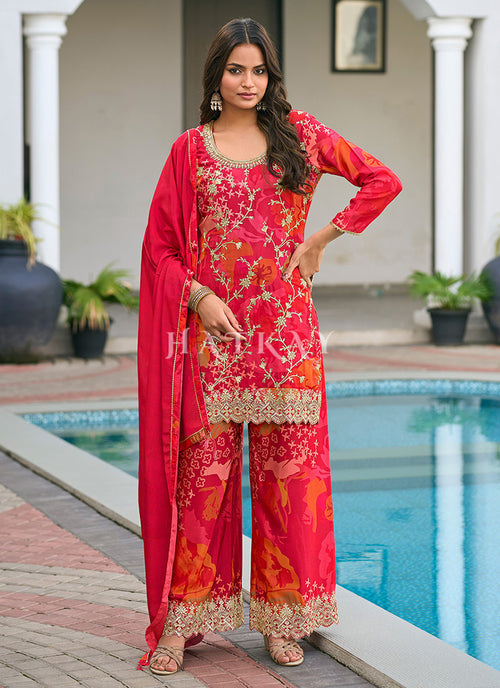 Red Pant Style Suit