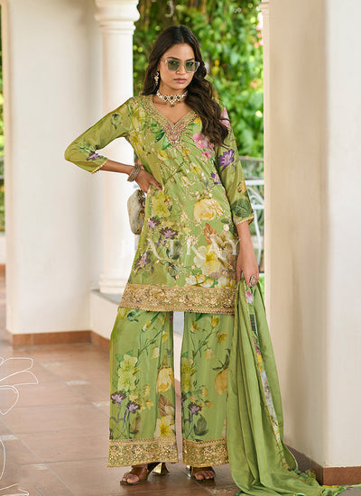 Green Pant Style Suit