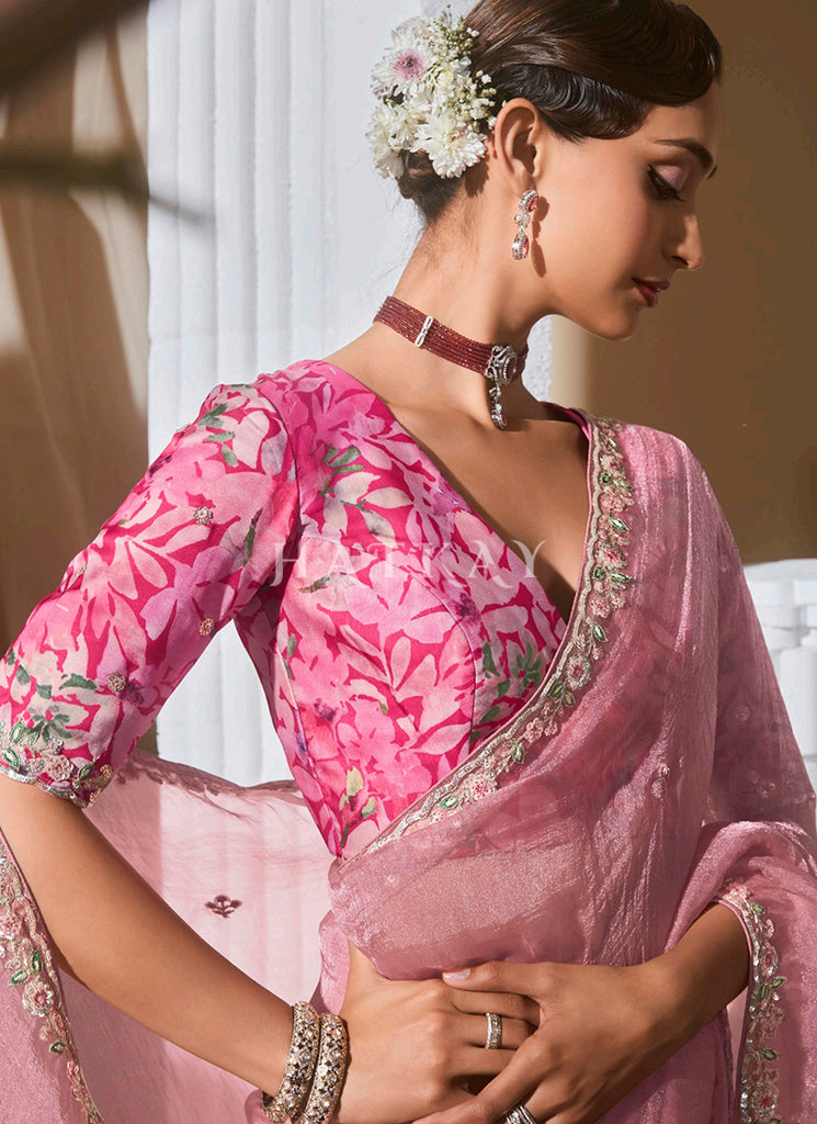 Buy Pink Sari Online