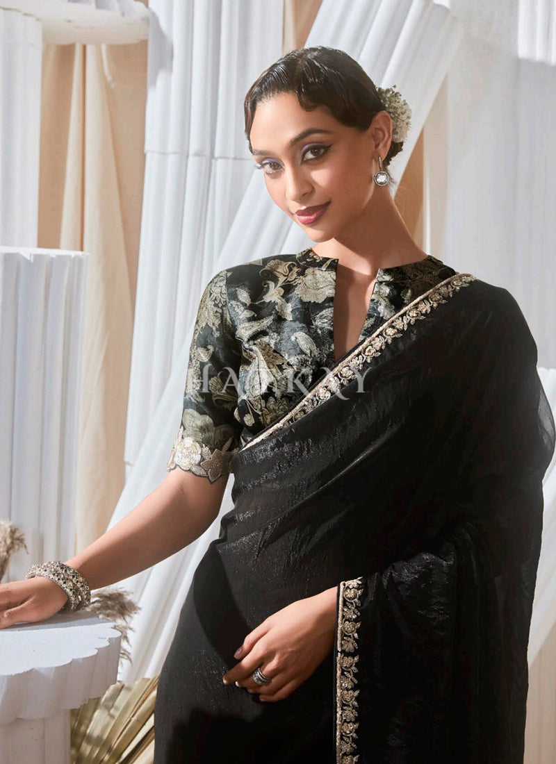 Buy Black Traditional Sari