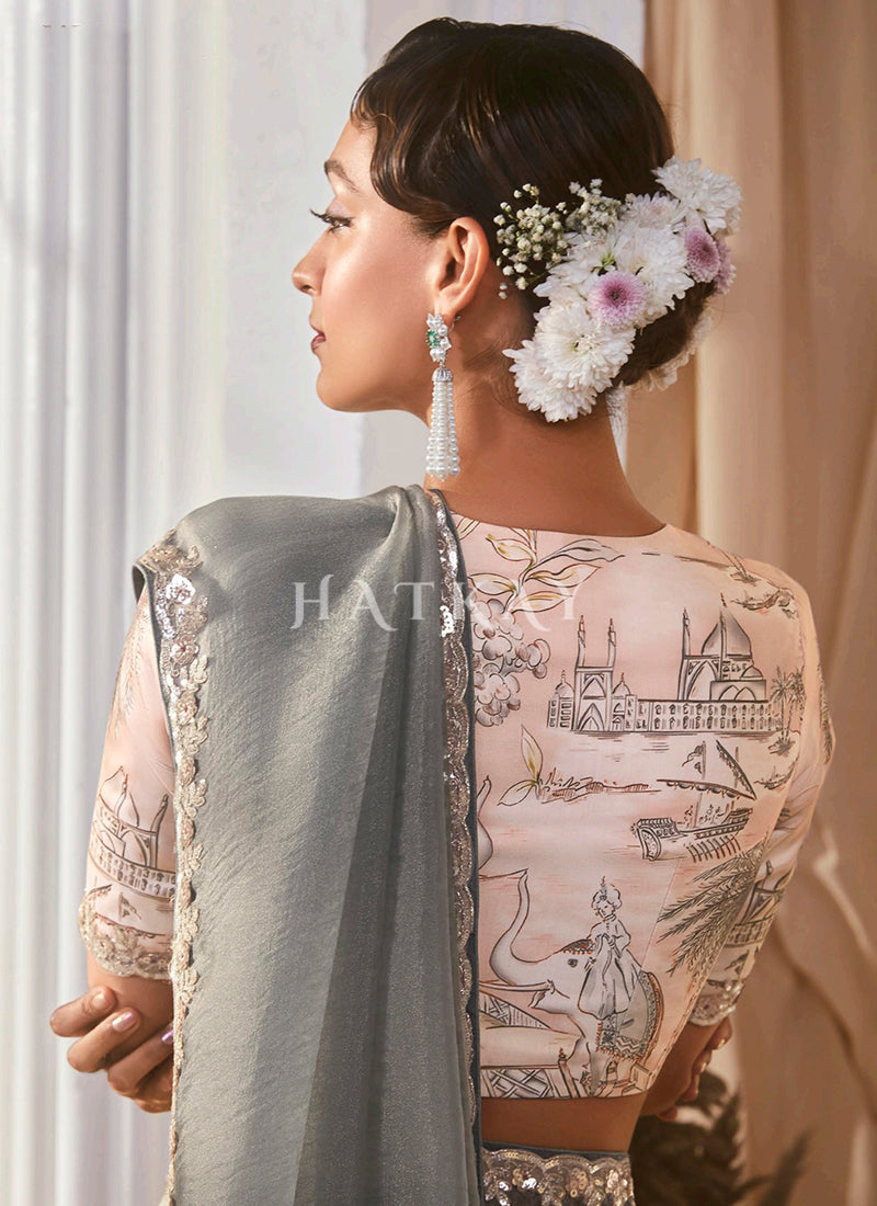 Shop Grey Saree Online