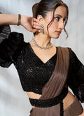 Buy Brown Saree Online