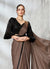 Buy Brown Designer Saree In USA