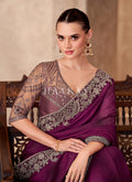 Buy Beautiful Magenta Saree In UK