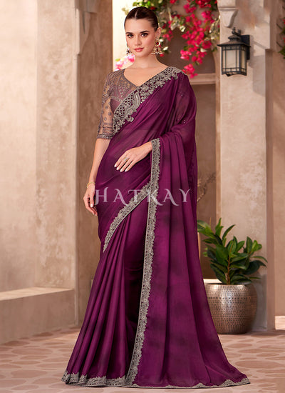 Magenta Wedding Saree 