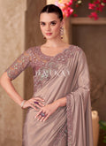 Buy Elegant Rose Pink Wedding Saree In Germany