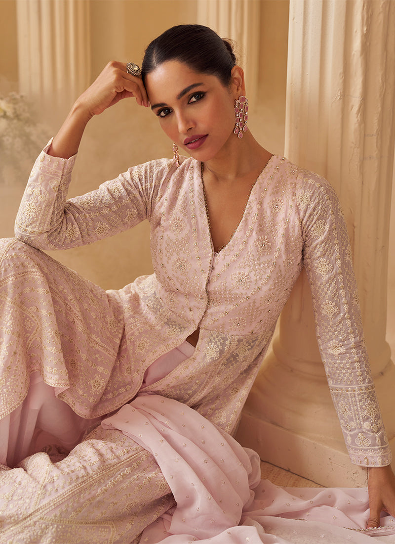 Buy Anarkali Palazzo Suit In USA