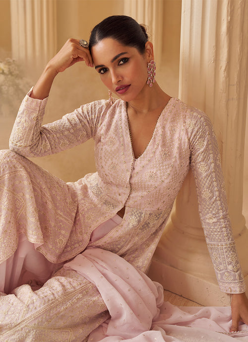 Buy Anarkali Palazzo Suit In USA