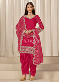 Magenta Pink Punjabi Patiala Suit