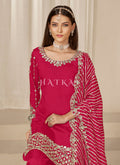Pink Patiala Suit With Mirror Work
