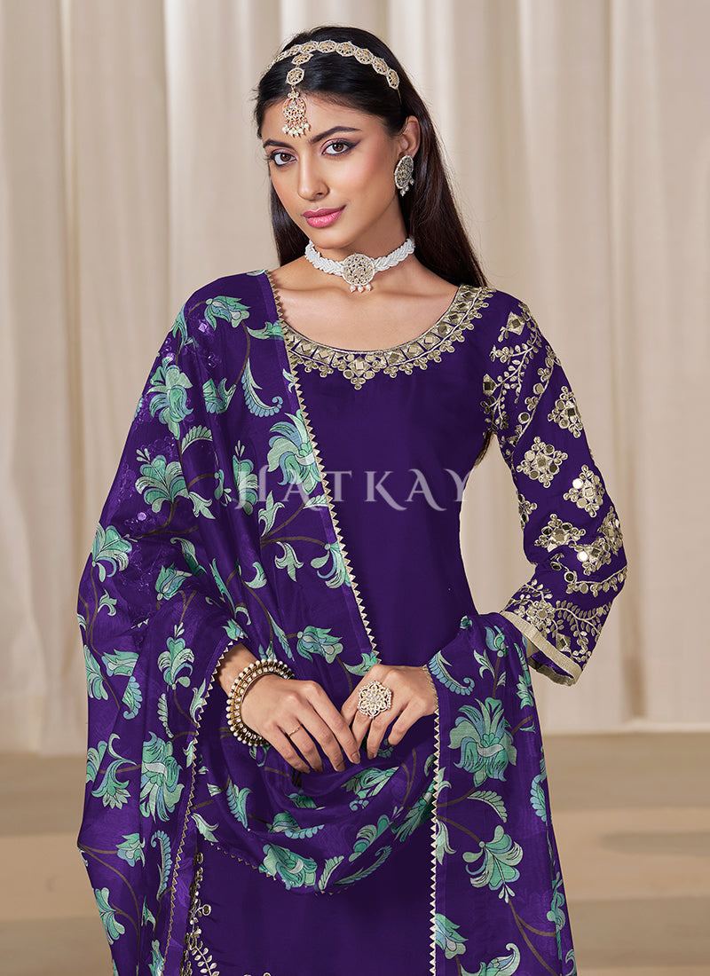 Purple Punjabi Suit In UK