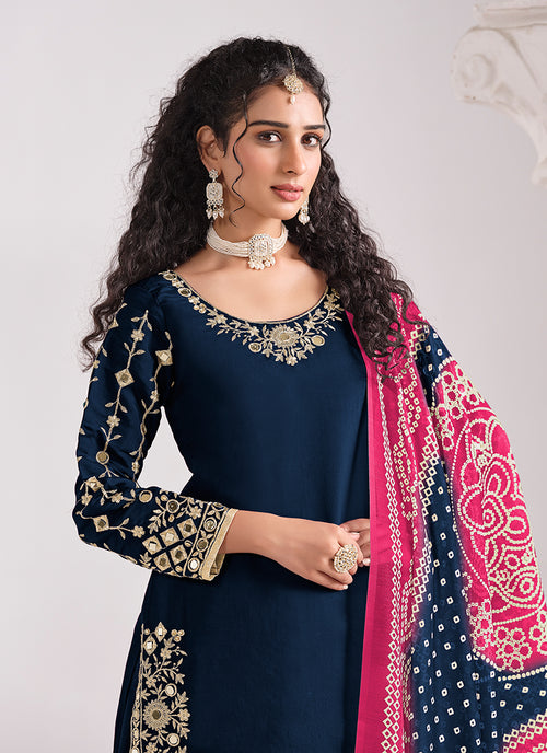 Buy Blue Punjabi Suit In UK