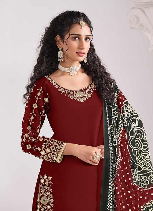 Buy Red Punjabi Suit In USA