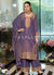 Purple Multi Embroidery Palazzo Suit