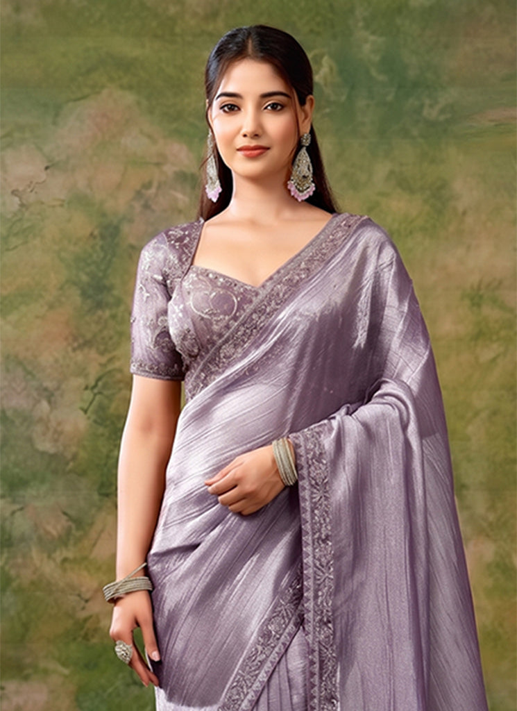 Buy Purple Saree