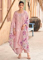 Soft Pink Chikankari Embroidery Salwar Kameez
