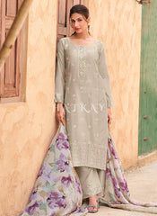 Beige Chikankari Embroidery Salwar Kameez