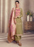 Olive And Pink Embroidery Salwar Kameez Suit
