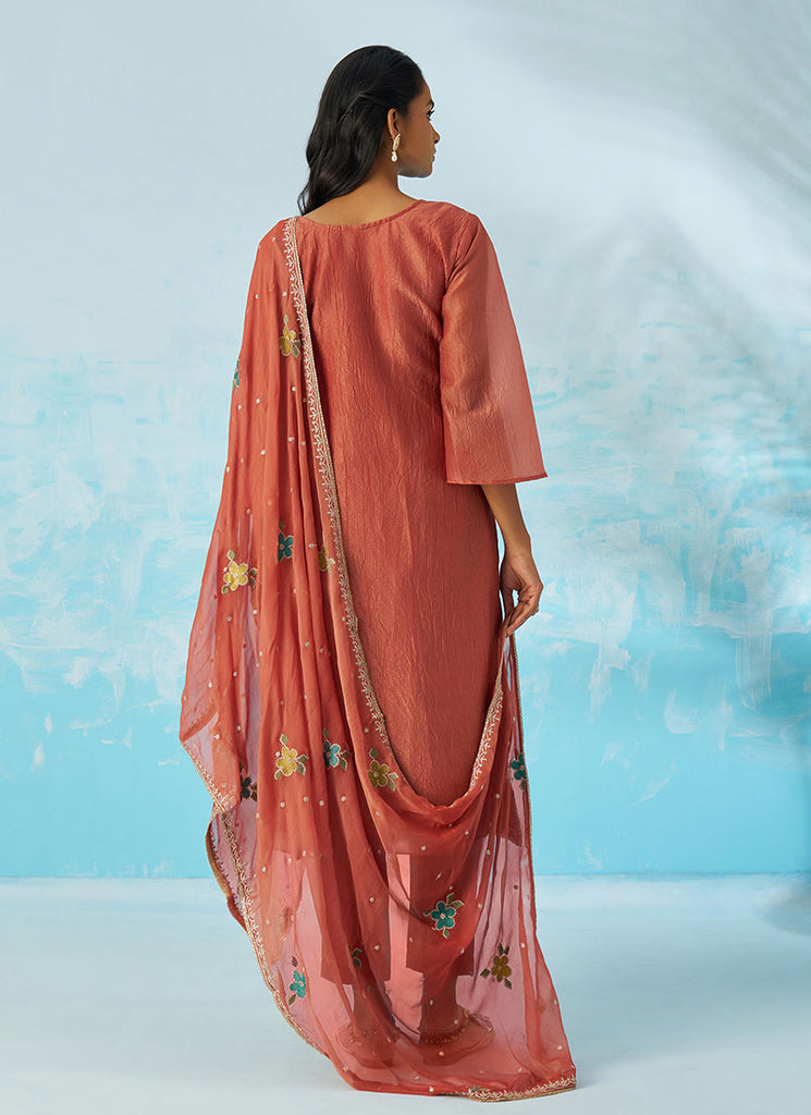 Buy Orange Salwar Suit In USA