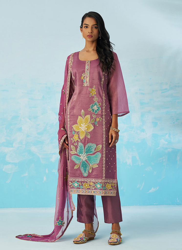 Shop Purple Pakistani Suit Online