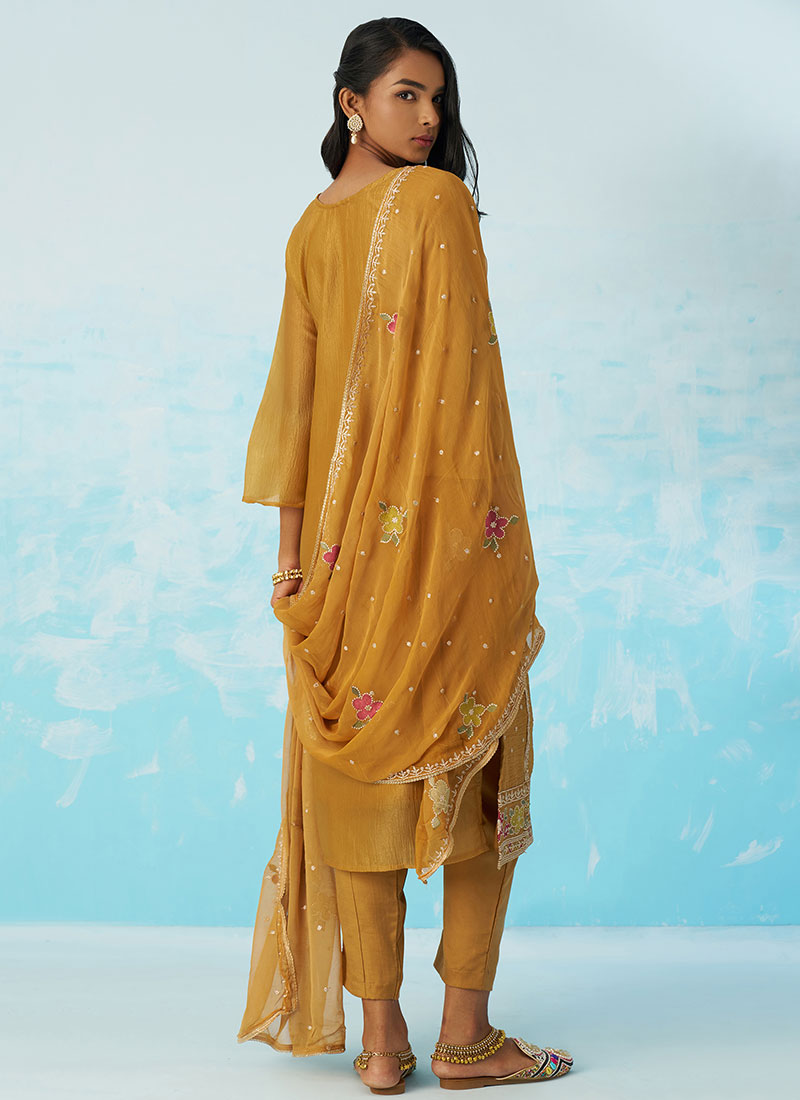Buy Yellow Mehendi Outfits At Hatkay