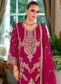 Buy Magenta Pink Pant Style Salwar Suit Online