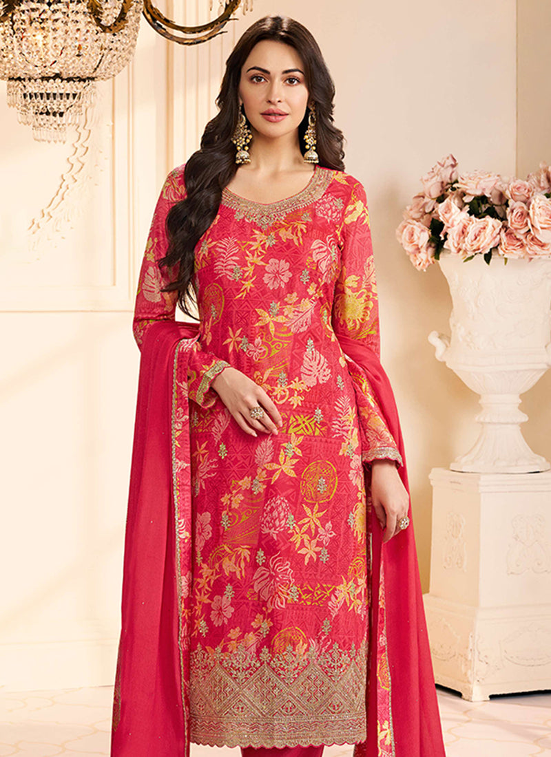 Buy Red Salwar Suit In Germany